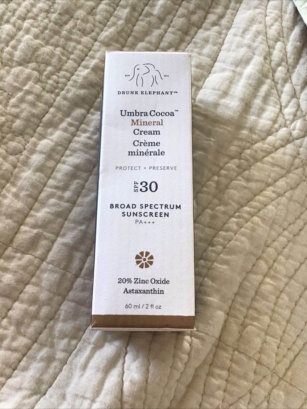New Drunk Elephant Umbra Cocoa Mineral Cream SPF 30